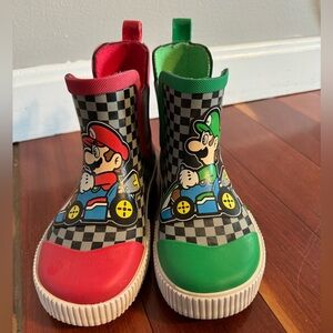Mario & Luigi kids rain boots. Size 12
